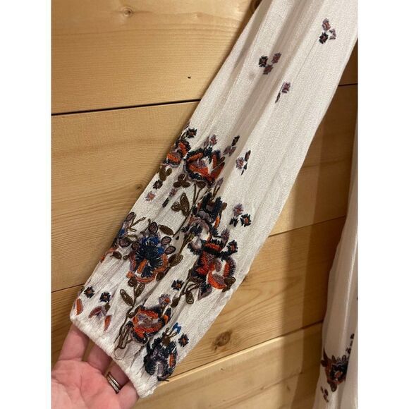 Free People Oxford White Embroidery Boho Dress Small *Flawed* - Picture 4 of 10